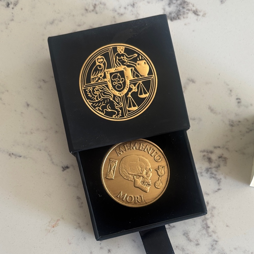 Daily Stoic Memento Mori Challenge Coin - Ryan Holiday